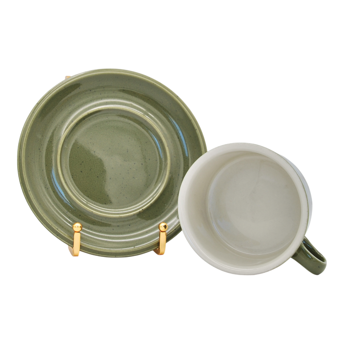 Arabia HLA Tea Cup Green Flower 0,28 l, vintage tea cup Arabia