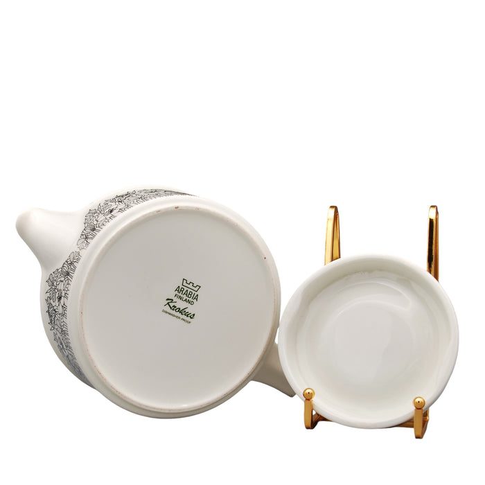 Arabia Krokus Tea Pot, vintage tea pot Arabia