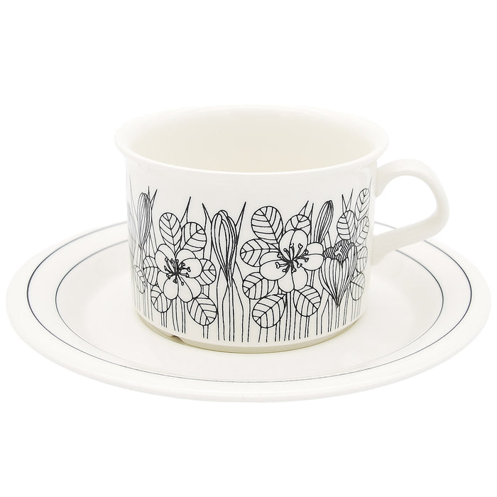 Arabia Krokus Tea Cup, vintage Cup & Soucer Arabia