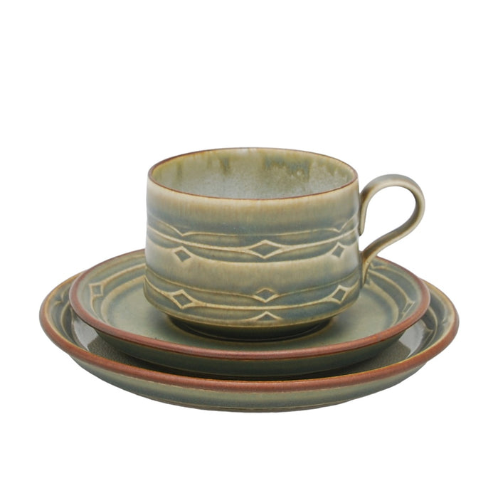 J.H. Quistgaard Rune Tea Cup Trion, vintage Cup, Soucer & plate Quistgaard